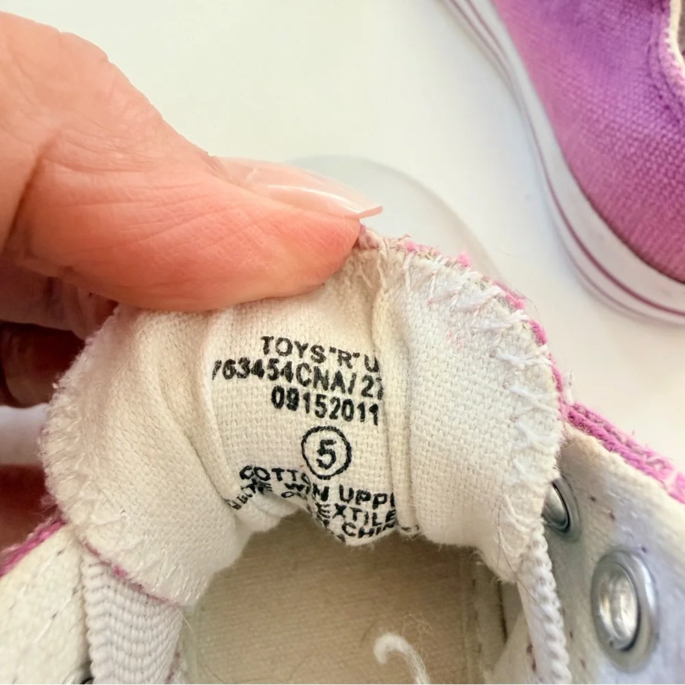 Koala Kids Toddler Girls Violet Slip-On Sneakers Size 5 | Vintage Toys R Us